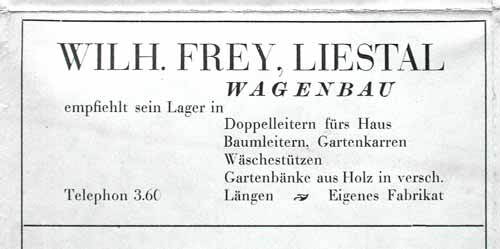 Wilhelm Frey Wagenbau - Liestal