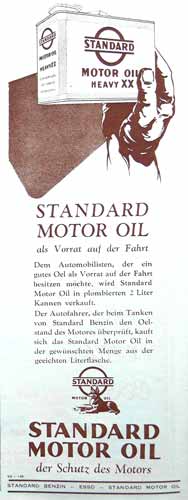 Standard Oil in der Schweiz - 1929